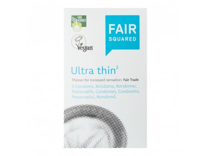 FAIR SQUARED - Veganský přírodní kondom - UltraThin (Počet ks v balení 10ks)