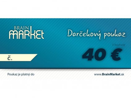 darkovy poukaz 40€ brainmarket sk