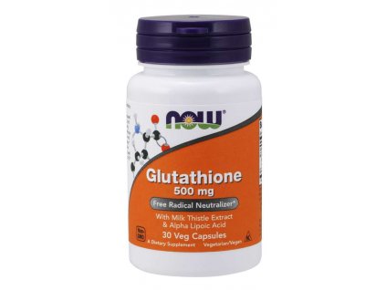 NOW Glutathione, redukovaný, 500 mg, 30 rostlinných kapslí