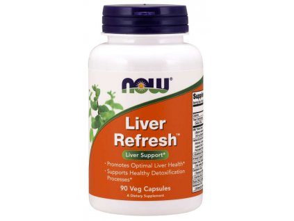 NOW Liver Refresh (podpora jater), 90 rostlinných kapslí