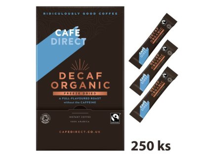 BIO instantní káva bez kofeinu 250 x 1.5g