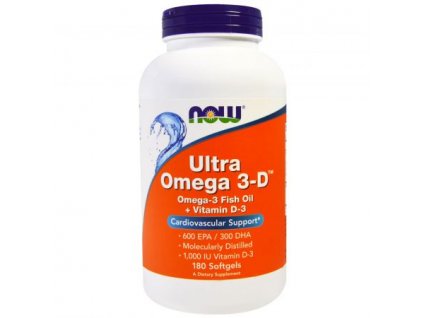 Now Foods Ultra Omega 3 D 180 softgel front
