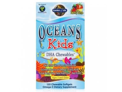 garden of life ocean kids dha omega 3 pro deti 120 tobolek