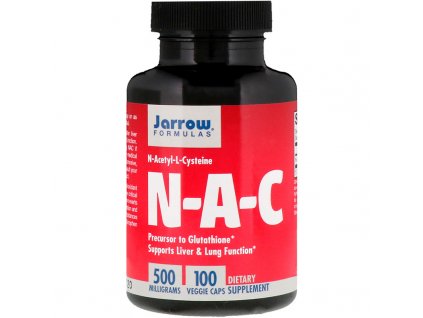 Jarrow NAC (N Acetyl L Cystein) 500 mg, 100 kapslí