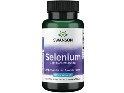 Swanson Selenium (L-selenomethionine), 100 mcg, 200 kapsúl