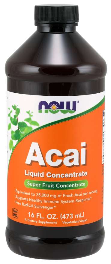 E-shop NOW® Foods NOW Acai Liquid Concentrate (Koncentrát z Acai), 473 ml