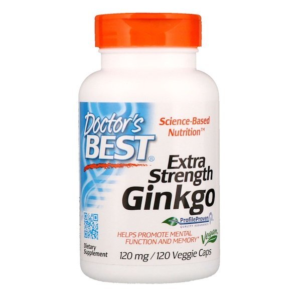 E-shop Doctor's Best Doctor’s Best Extra Strength Ginkgo, 120 mg, 120 rastlinných kapsúl