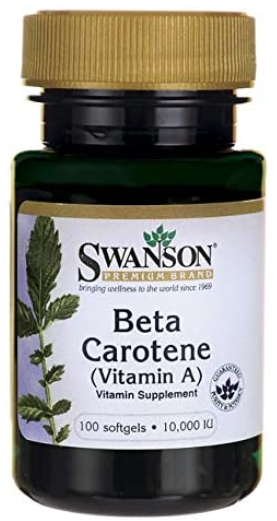 Swanson Beta-karoten (Vitamin A) , 10000 IU, 100 softgels