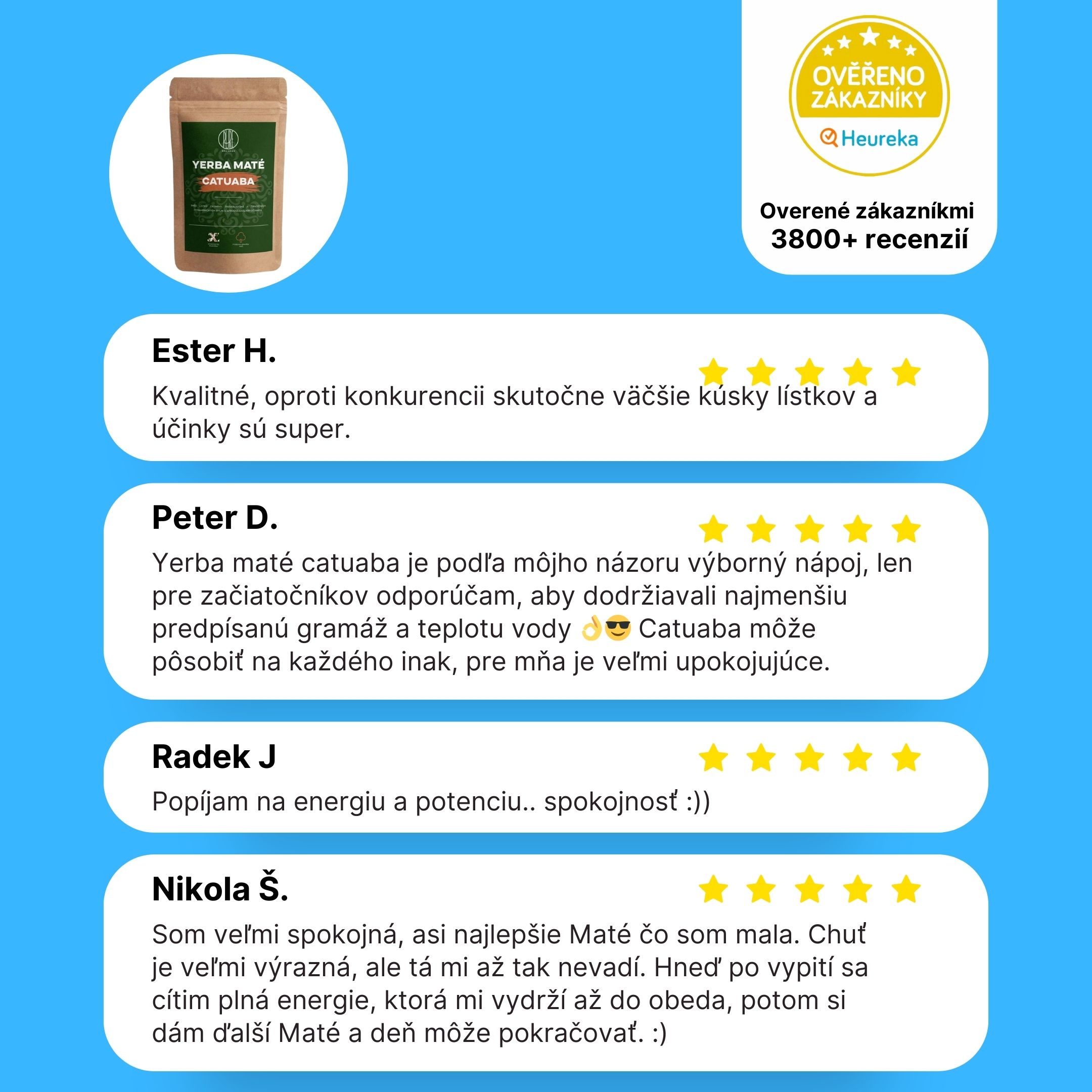 BrainMax Pure Yerba Maté, Catuaba, 1000 g Obrázek