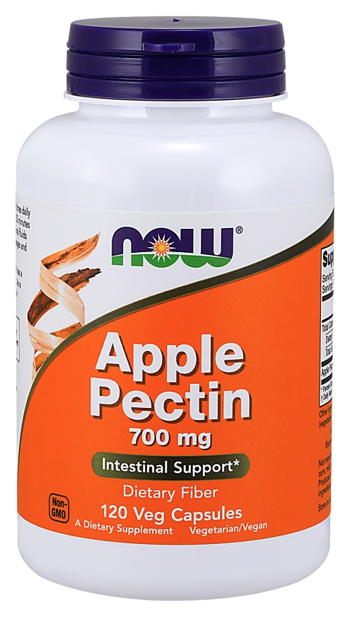 E-shop NOW® Foods NOW Apple Pectin, 700mg, jablčný pektín, 120 rastlinných kapsúl