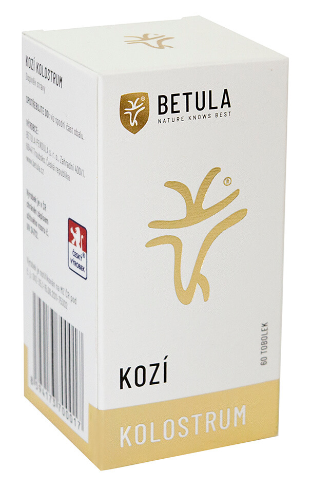 Betula - Kozí kolostrum (colostrum), 250 mg, 60 kapslí Obrázek