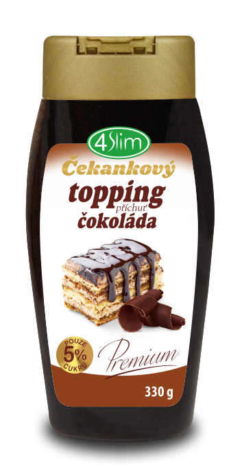 E-shop 4Slim - Čakankový topping čokoláda, 330 g