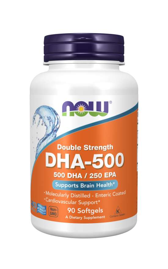 E-shop NOW® Foods NOW DHA-500, 500 DHA/250 EPA, 90 softgélových kapsúl
