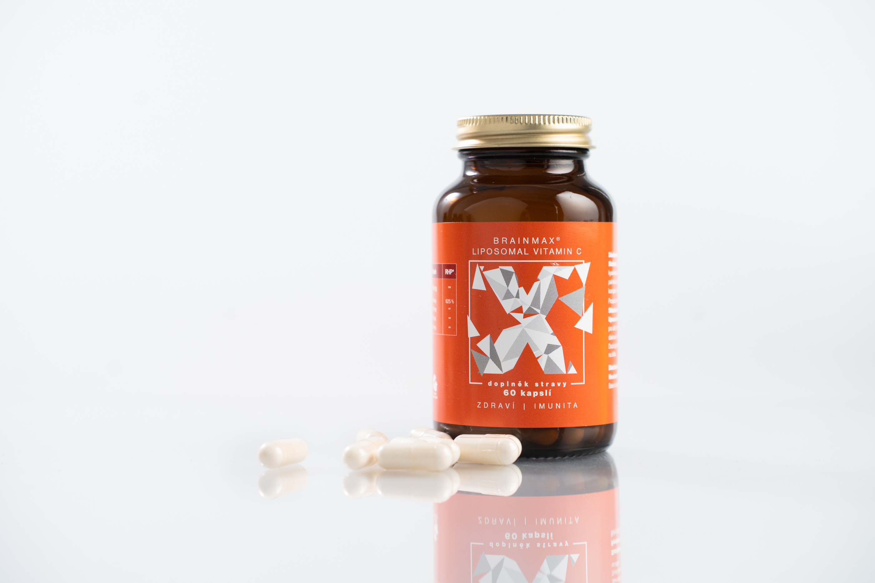 BrainMax Liposomal Vitamin C UPGRADE, Lipozomální Vitamín C, 500 mg, 60 rostlinných kapslí Obrázek