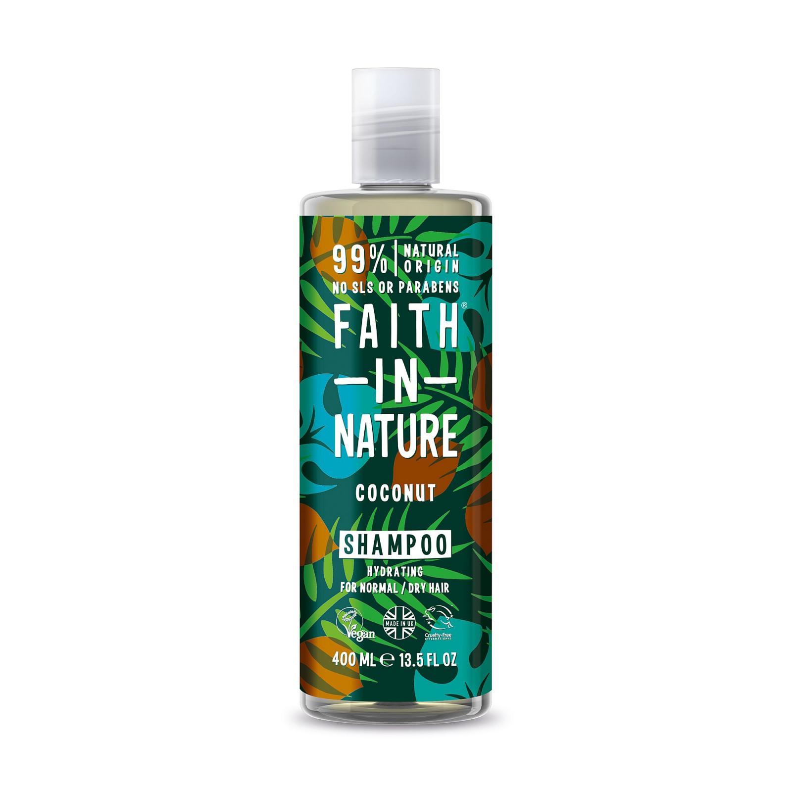 E-shop Faith In Nature prírodný šampón - s BIO kokosovým olejom, 400 ml