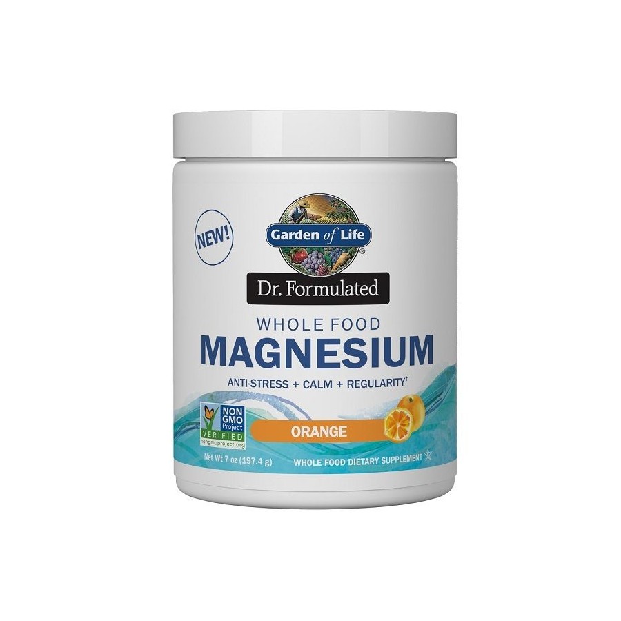 E-shop Garden of Life - Dr. Formulated Whole Food Magnesium (pomaranč), 197 g