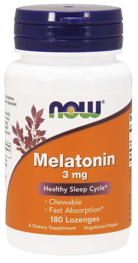 E-shop NOW® Foods NOW Melatonín 3 mg, 180 pastiliek