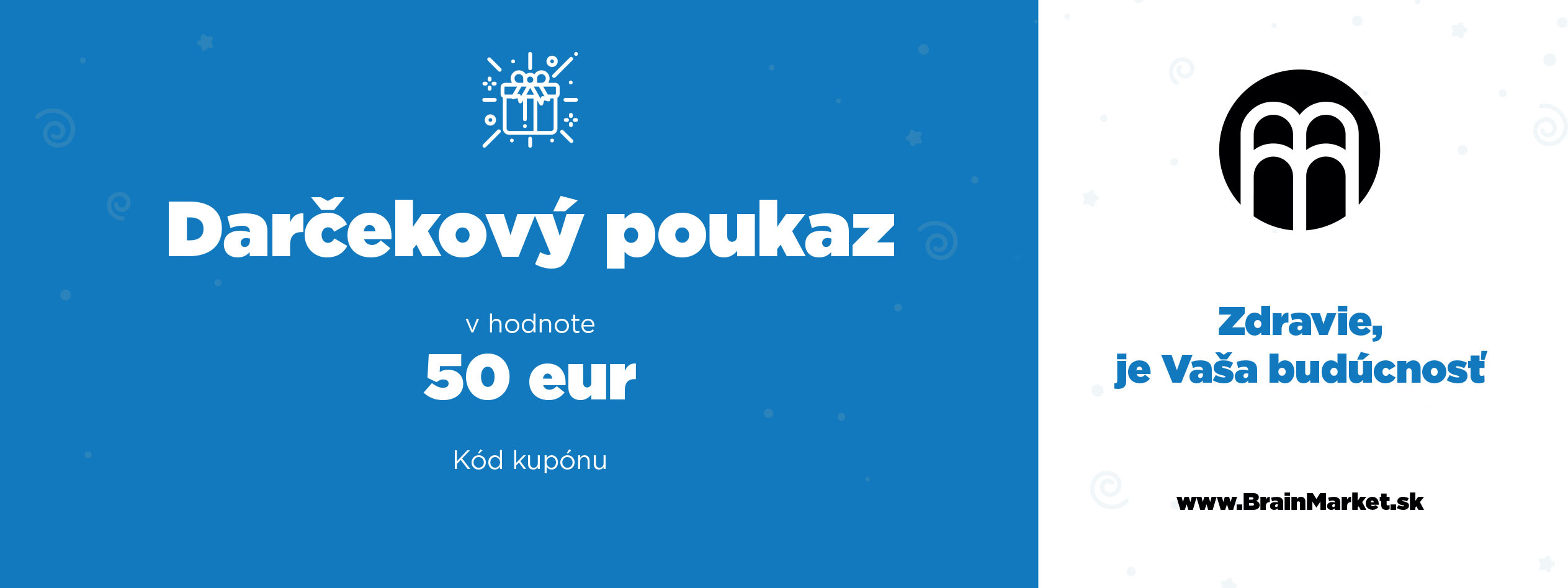 E-shop Darčeková elektronická poukážka 50 eur