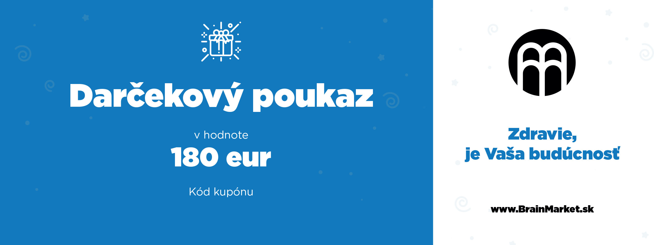 E-shop Darčeková elektronická poukážka 180 eur