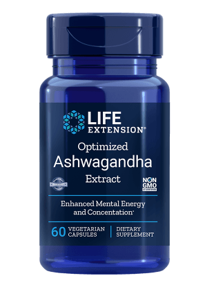 E-shop Life Extension Optimised Ashwagandha Extract, extrakt z Ashwagandhy, 60 rastlinných kapsúl