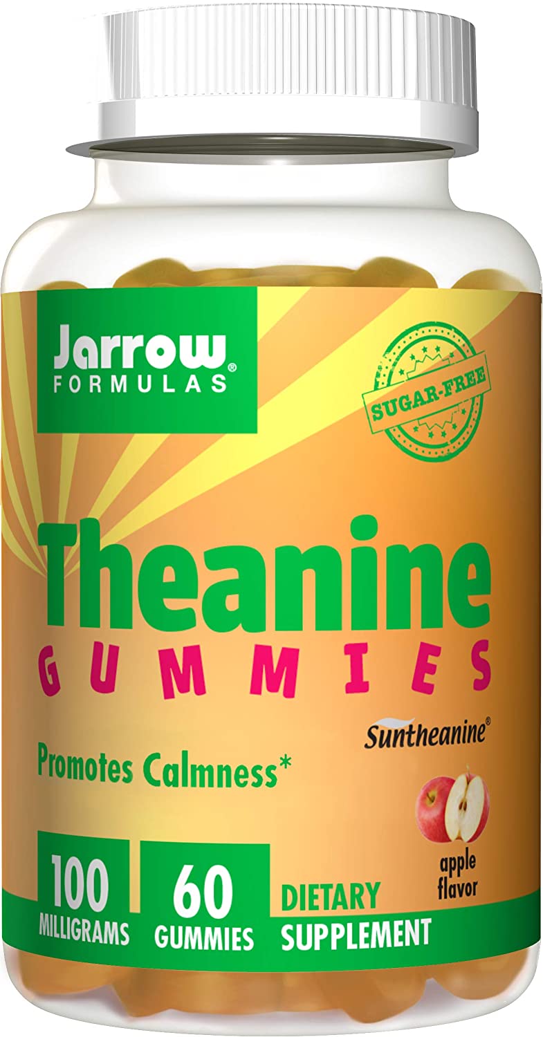 Jarrow Formulas Jarrow Theanine Gummies, L-Theanine, 100 mg, 60 gumových bonbónů