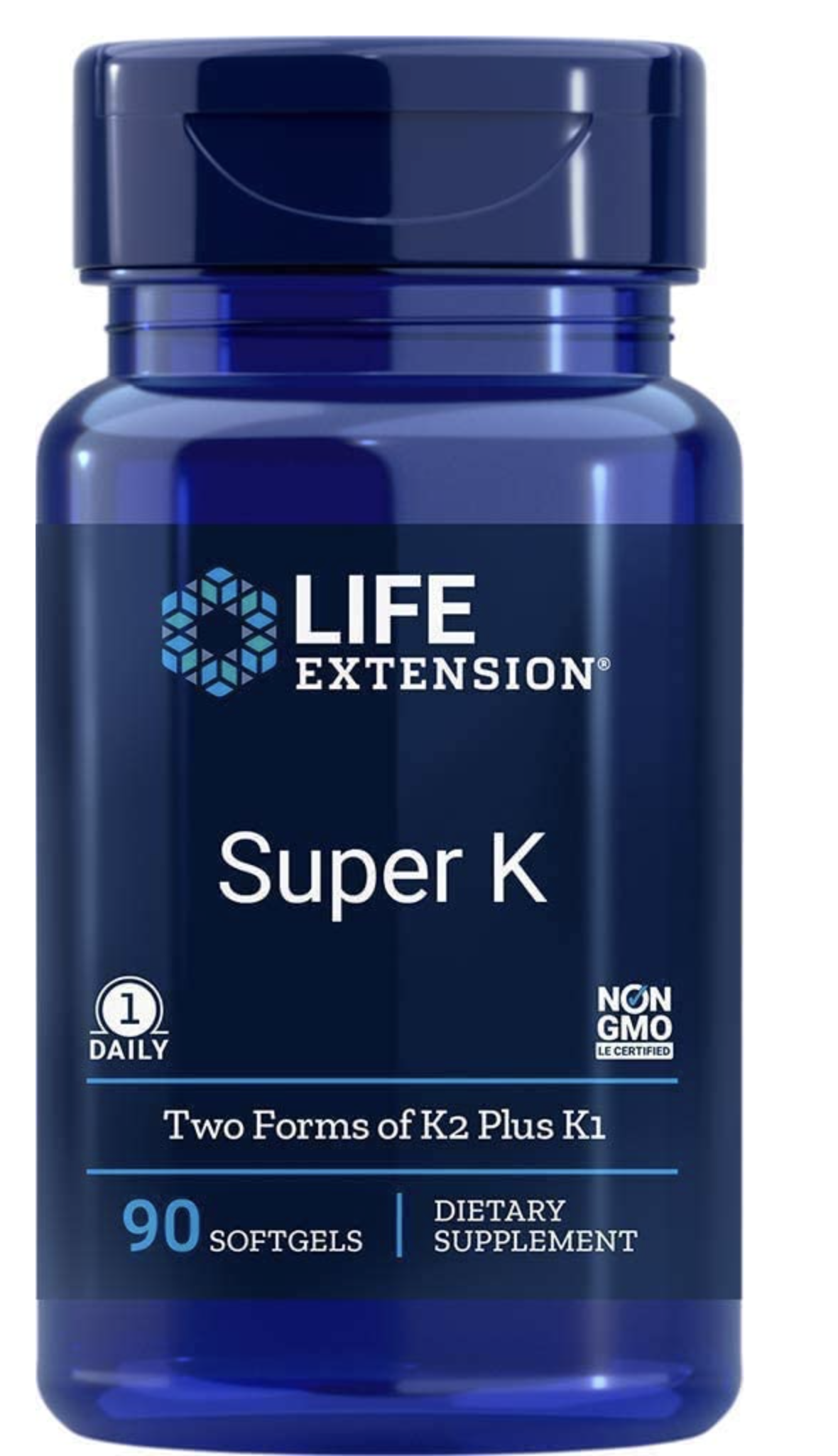 E-shop Life Extension Super K, Vitamin K1, K2 (MK-4 and MK-7), 90 softgel kapsúl