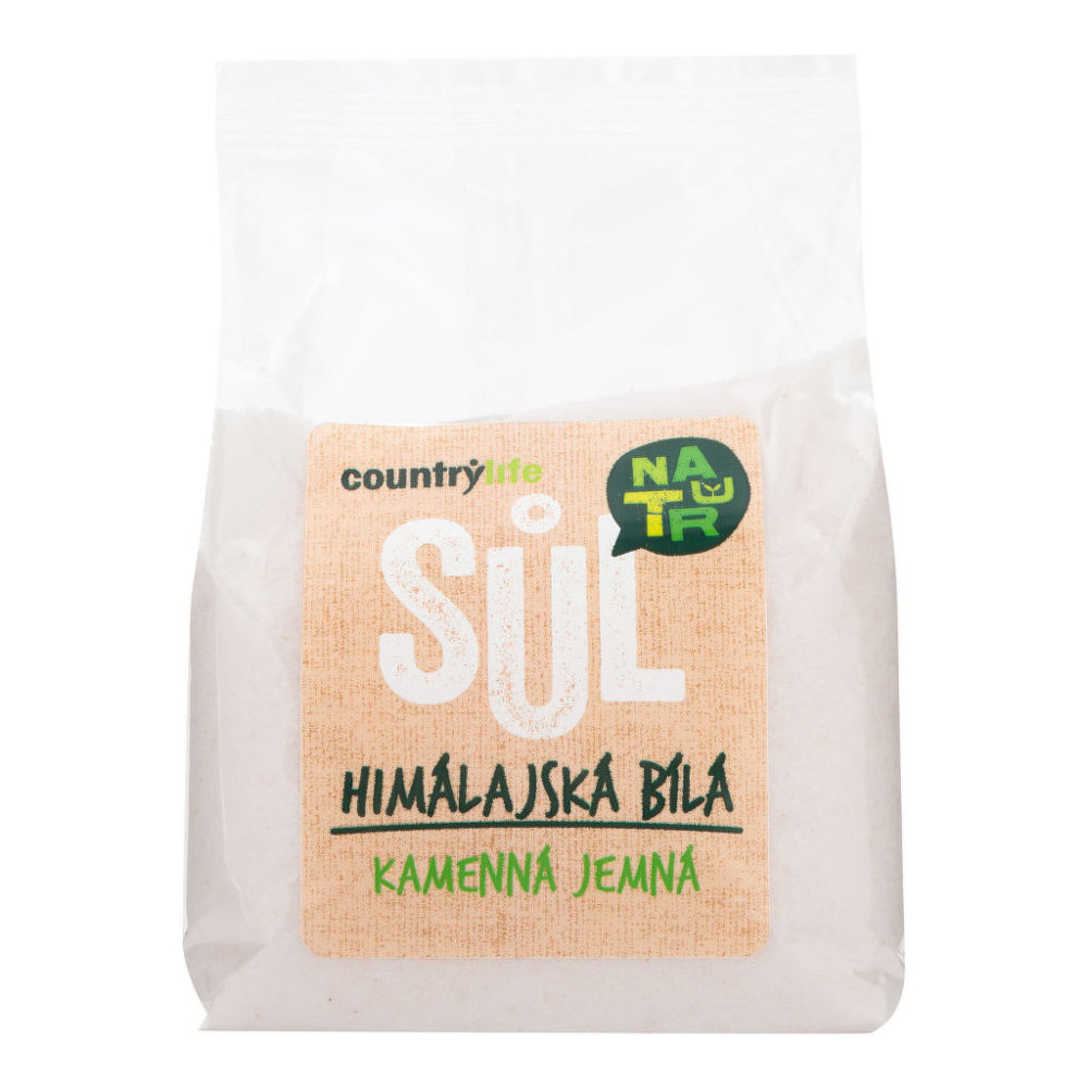 E-shop CountryLife Himalájska soľ biela jemná, 0,5 kg