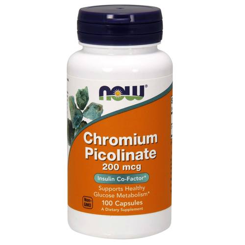 E-shop NOW® Foods NOW Chromium Picolinate, 200 mcg, 100 rastlinných kapsúl