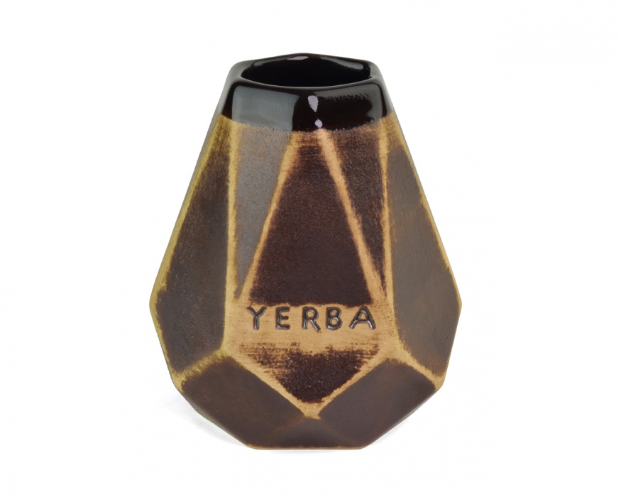 Oriental Keramická kalabasa Diamant Natural Tmavá 350ml