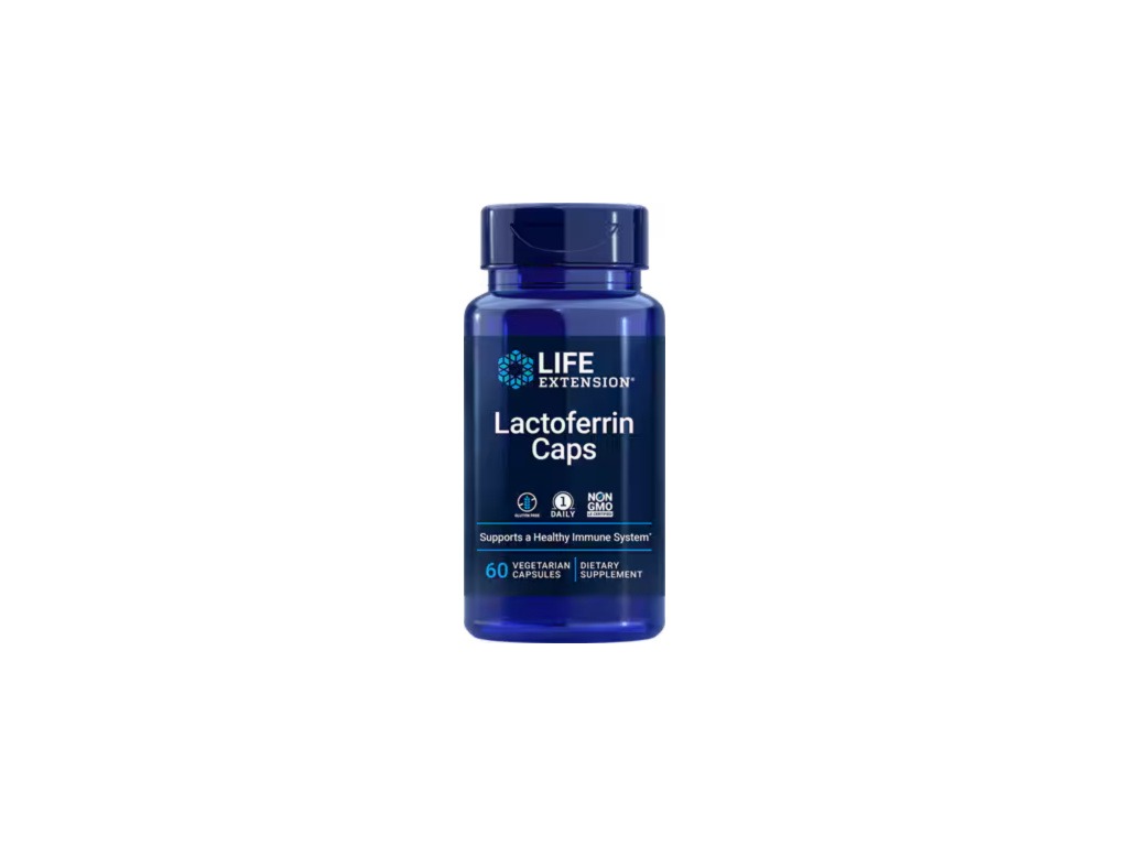 Life Extension Lactoferrin Caps, laktoferín, 60 kapsúl