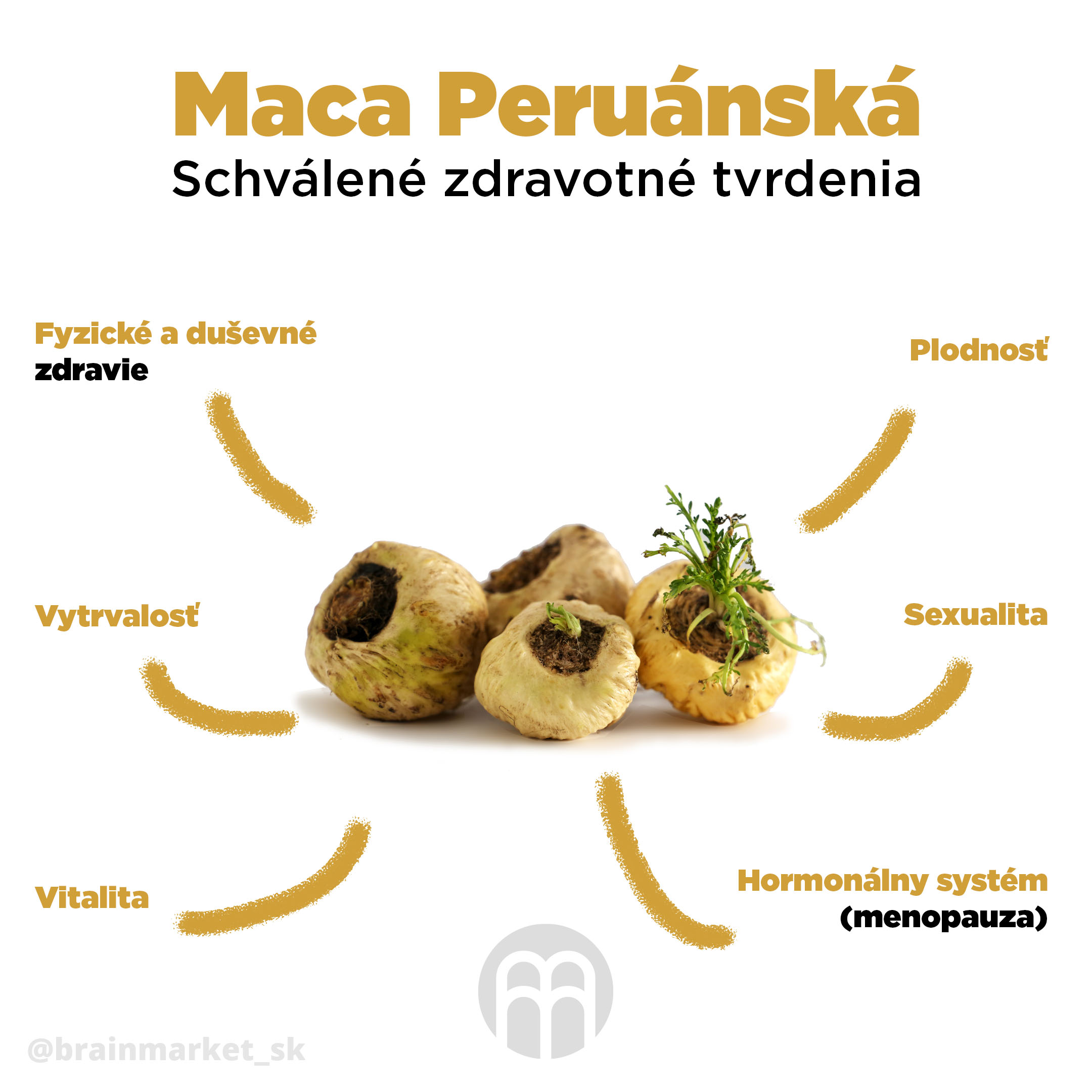 BrainMax Pure Maca želatinovaná BIO prášek, 150 g Obrázek