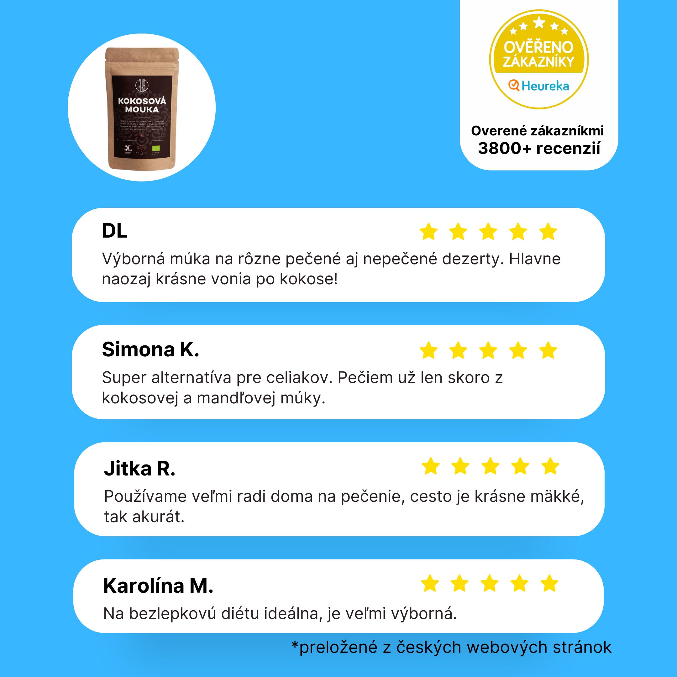 BrainMax Pure Kokosová mouka BIO, 1 kg Obrázek