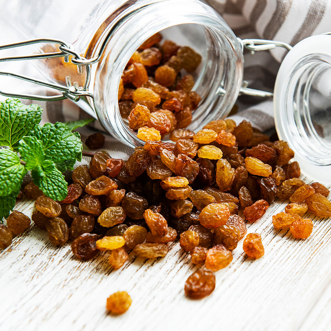 BrainMax Pure Rozinky Sultánky sušené BIO, 500g Obrázek