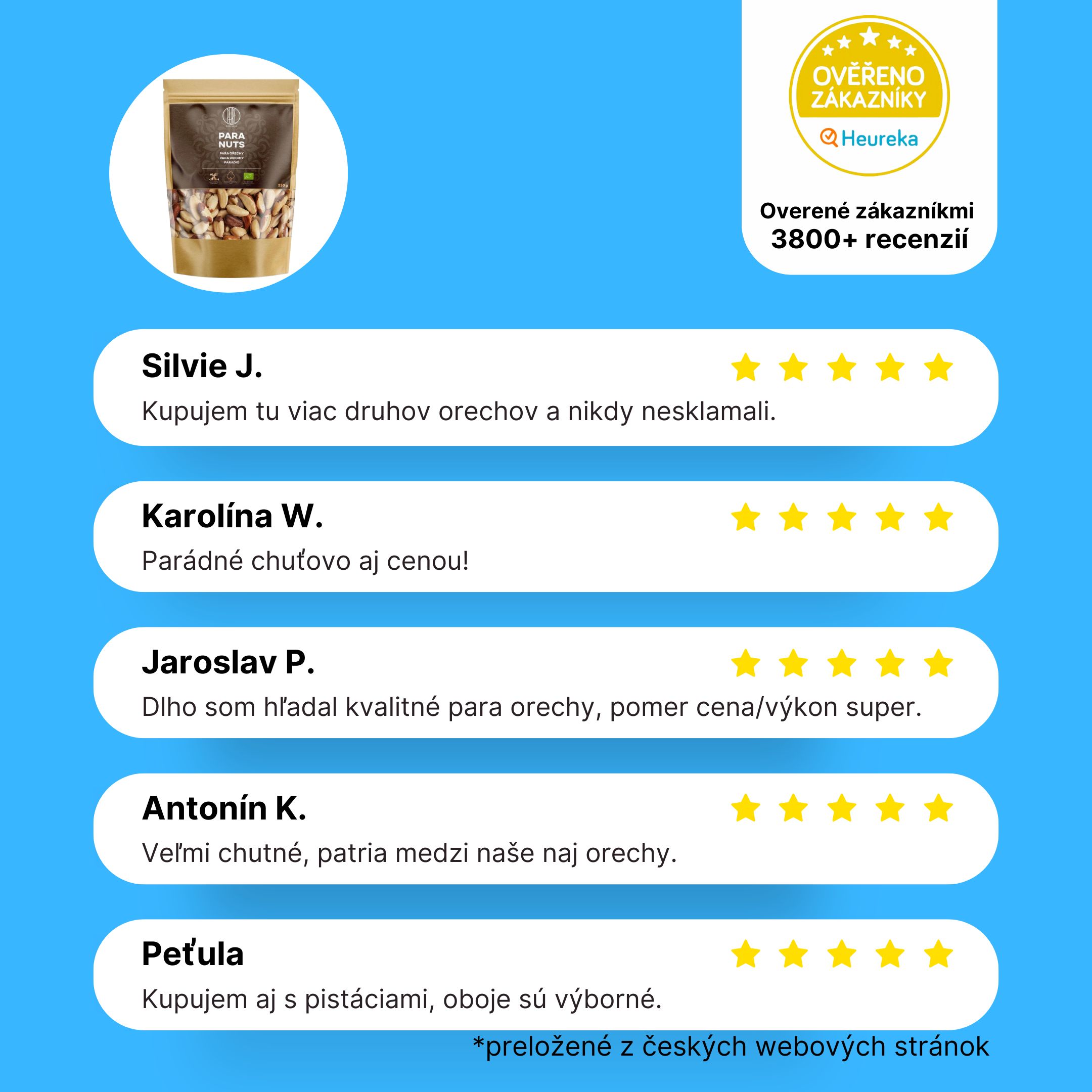 BrainMax Pure Para ořechy BIO, 250g Obrázek