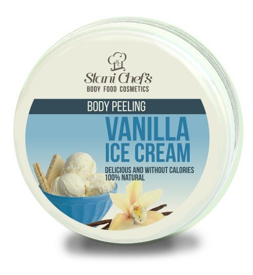 Hristina - Přírodní tělový peeling vanilková zmrzlina na bázi mořské soli, 250 ml