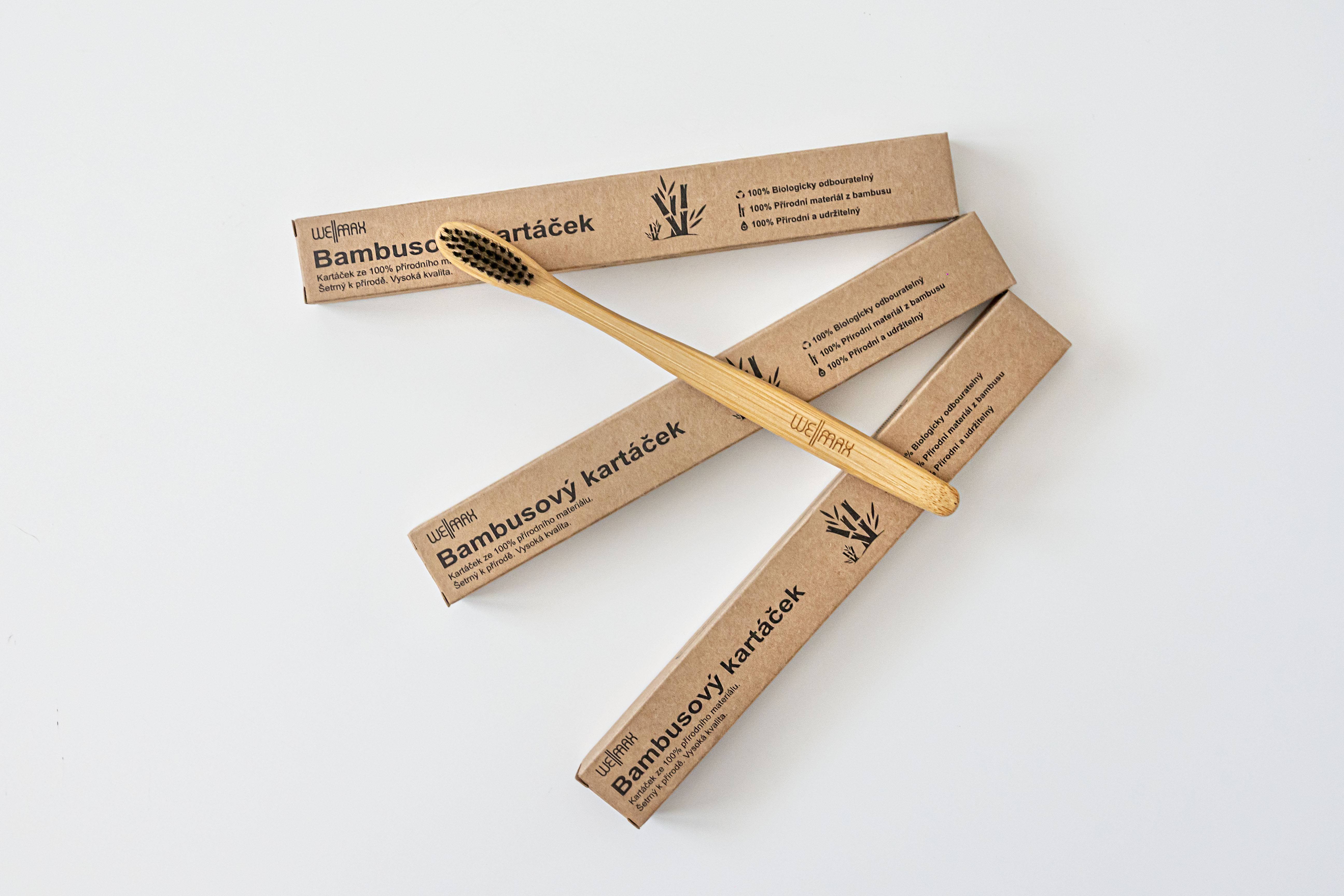 WellMax bambusový zubní kartáček Obrázek