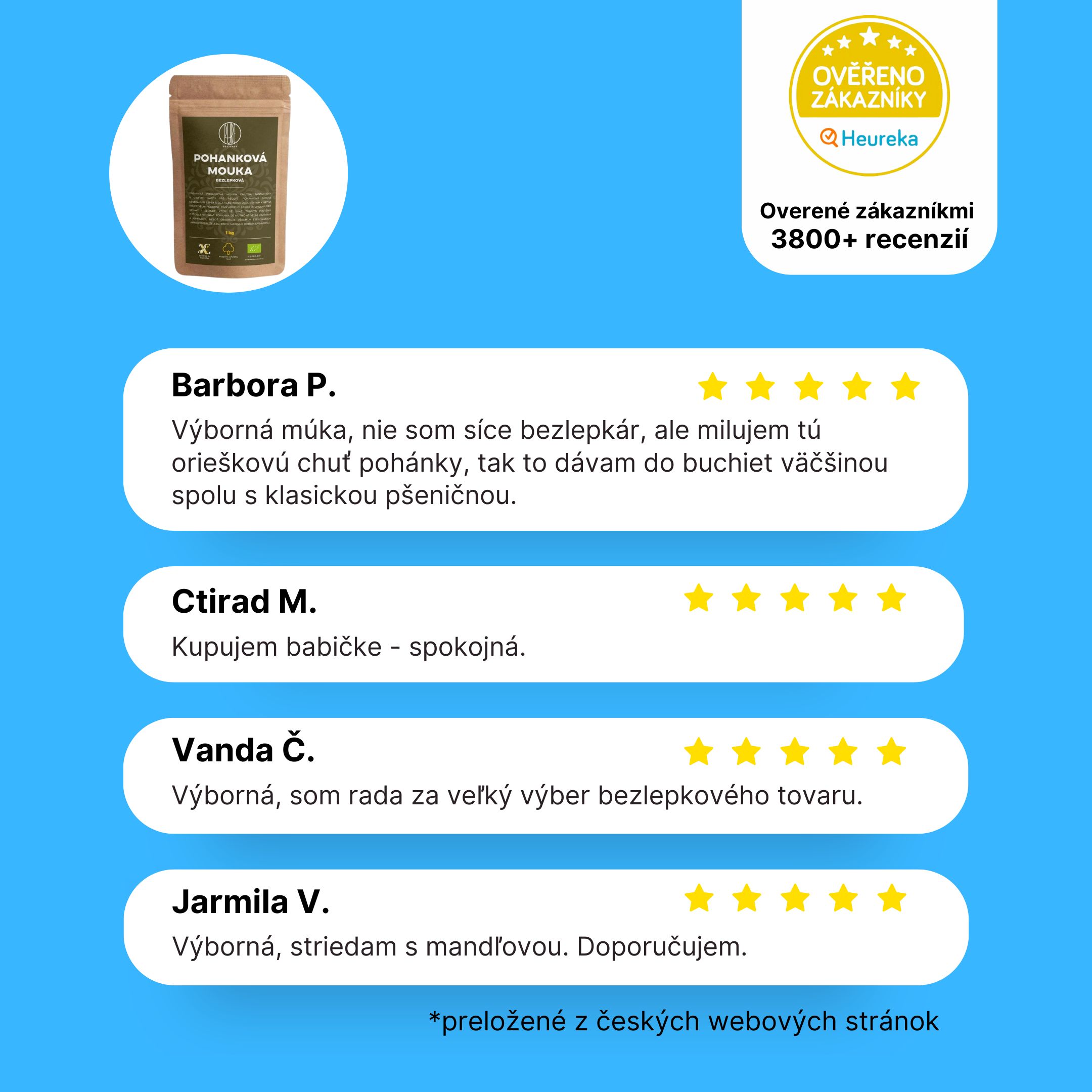 BrainMax Pure Pohanková mouka, bezlepková BIO, 1 kg Obrázek