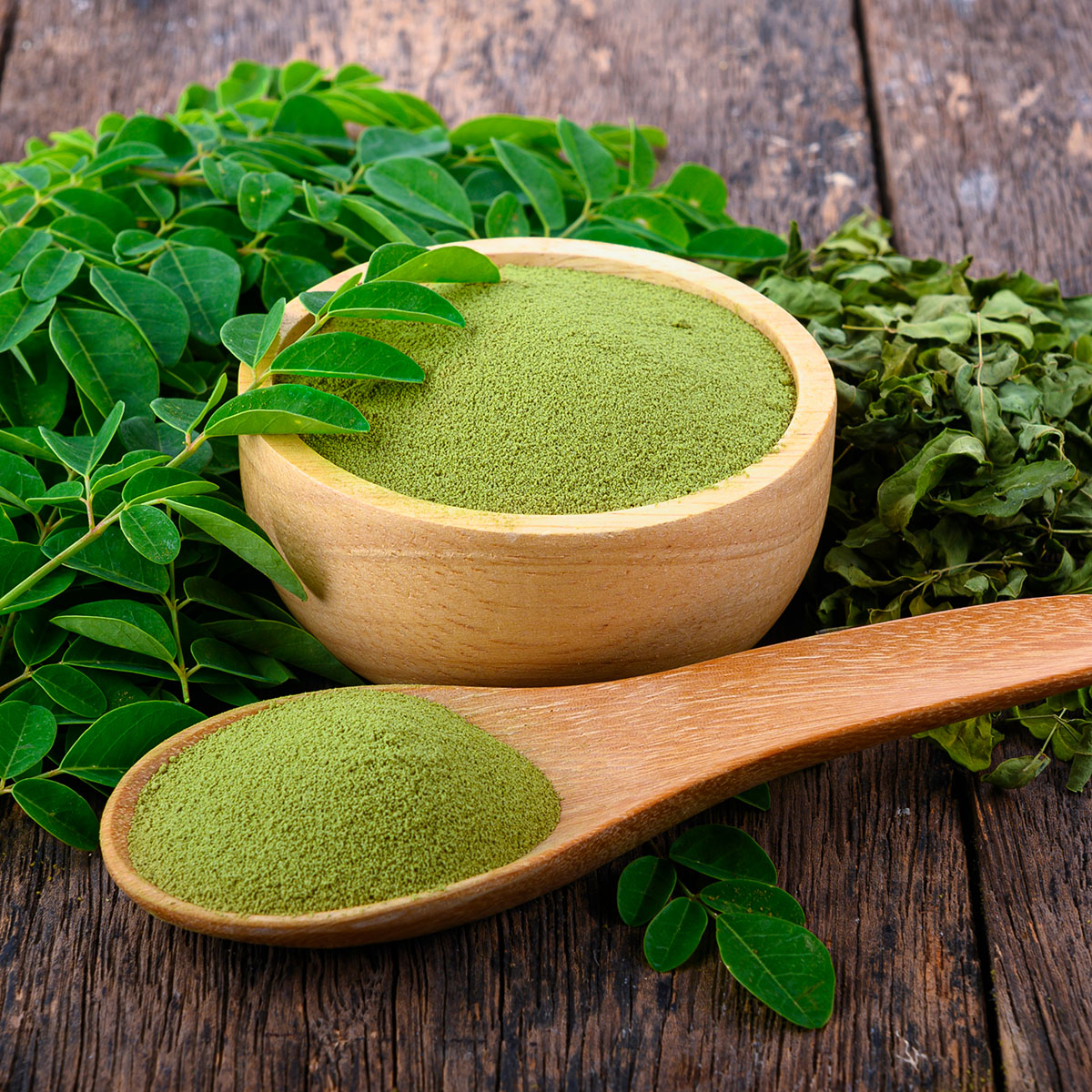 BrainMax Pure Moringa BIO prášek, 100 g Obrázek