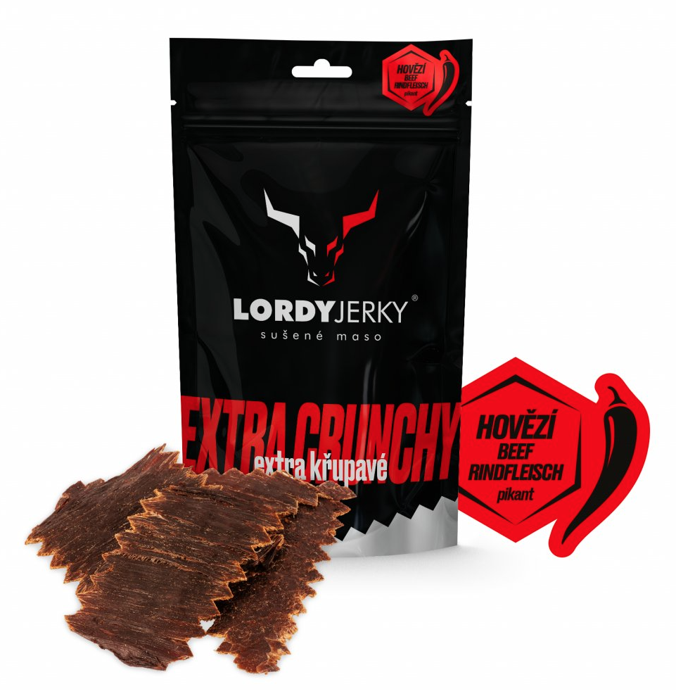 Lordy Jerky - Hovězí sušené maso chilli, 100 g