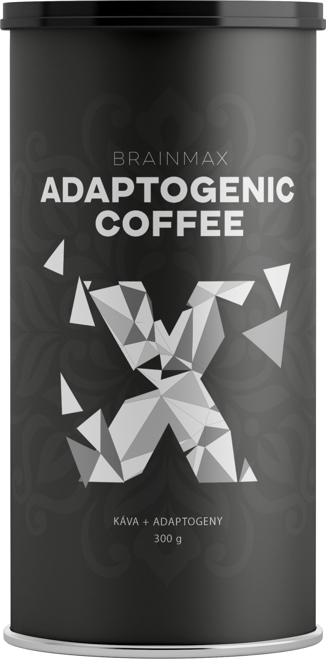 E-shop BrainMax Adaptogenic Coffee, Instantná káva s adaptogénmi a hubami, BIO, 300g