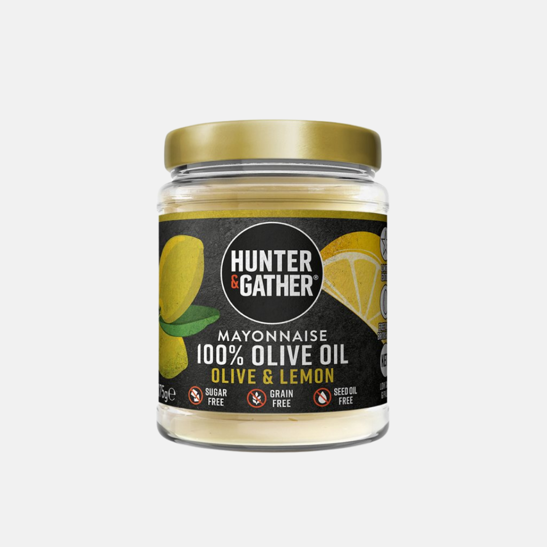 E-shop HUNTER & GATHER - Keto majonéza z olivového oleje s citronovou příchutí, limitovaní edice, 175 g