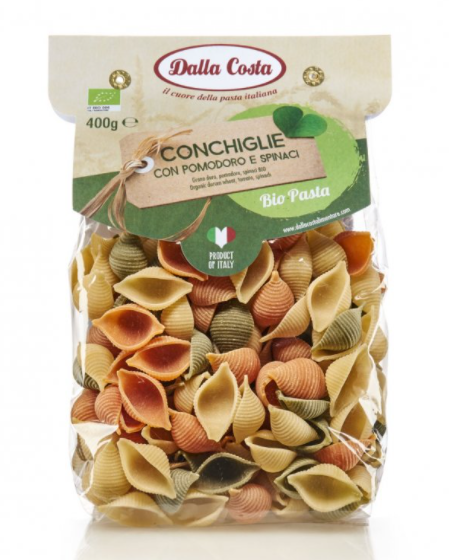 E-shop Dalla Costa - Conchiglie tricolore BIO, 400 g