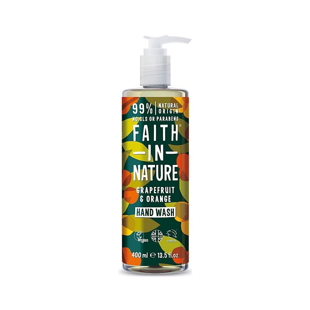 E-shop Faith in Nature - Tekuté mýdlo na ruce Grep & Pomeranč, 400 ml