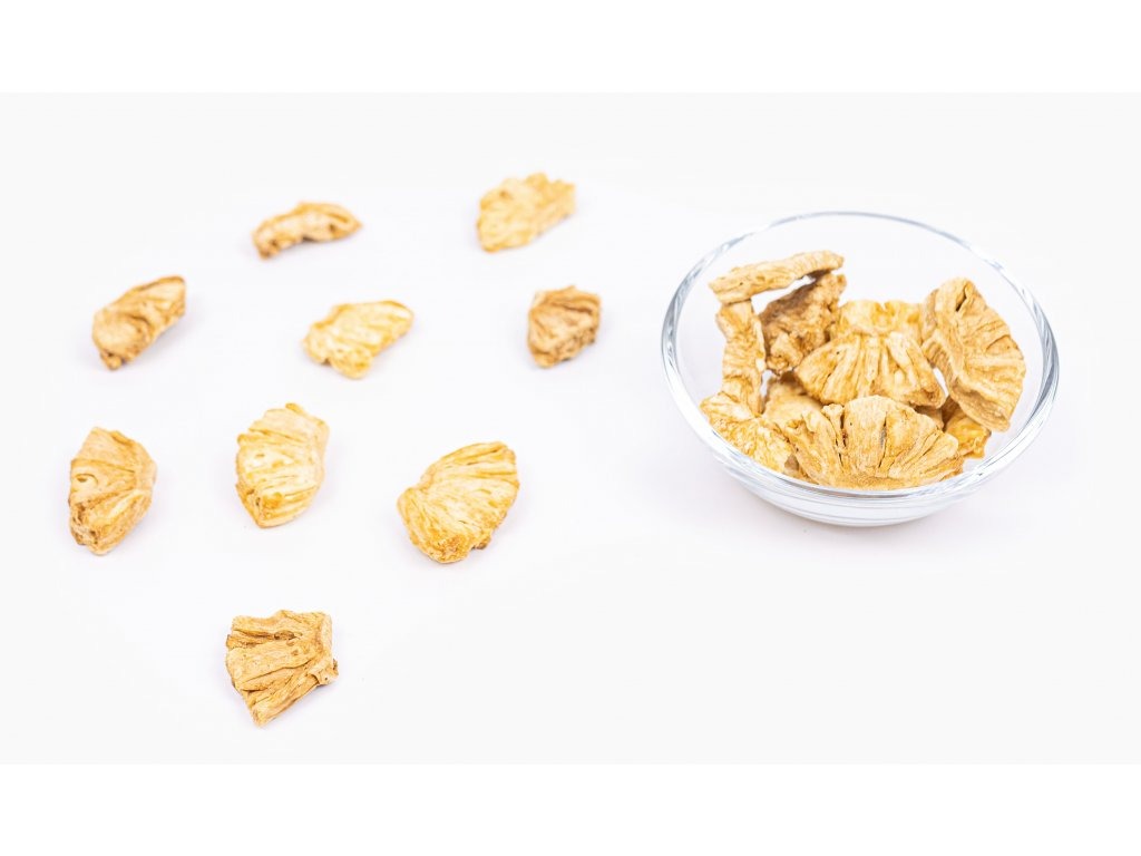 BrainMax Pure Lyofilizovaný ananas, kousky, BIO, 45 g Obrázek