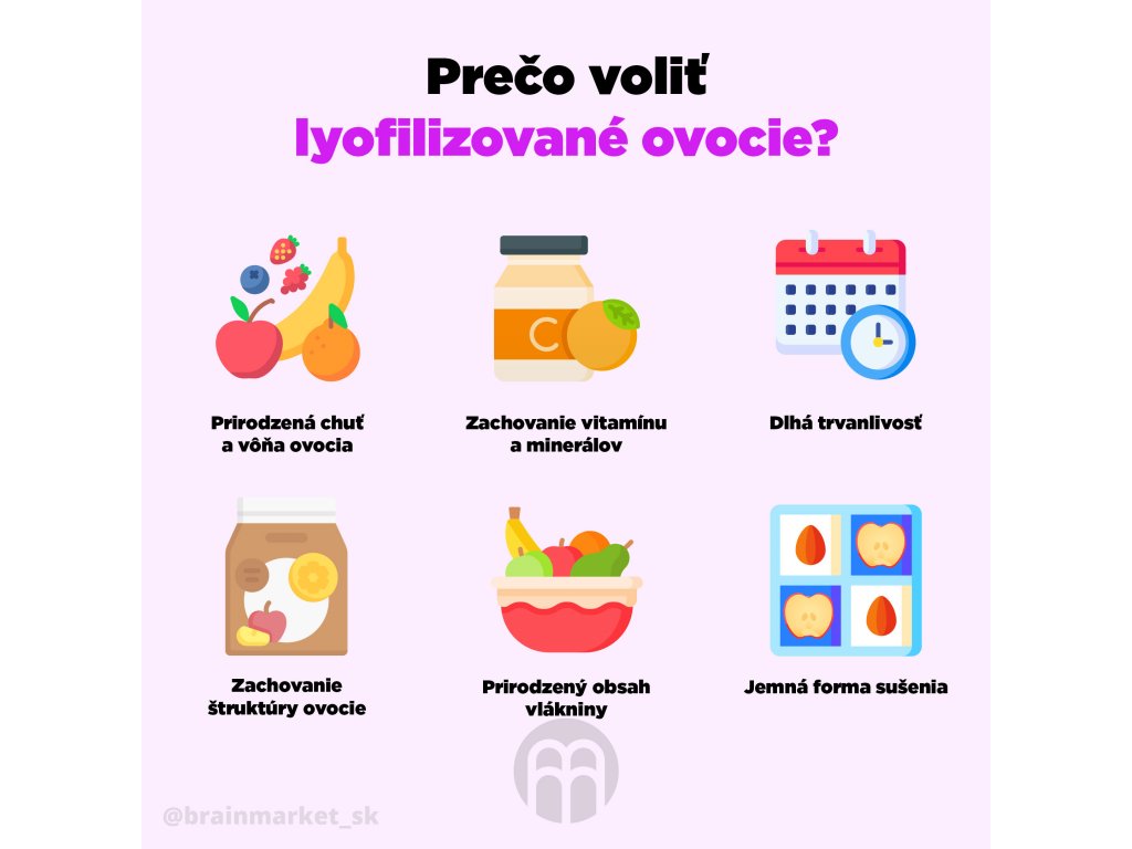 BrainMax Pure Lyofilizovaný černý rybíz, BIO, 45 g Obrázek