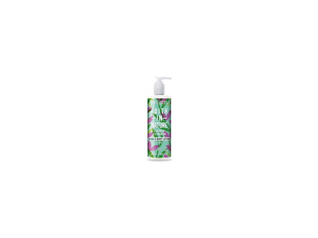 Faith in Nature Fait in Nature - Mléko na tělo a ruce Levandule, 400 ml Obrázek