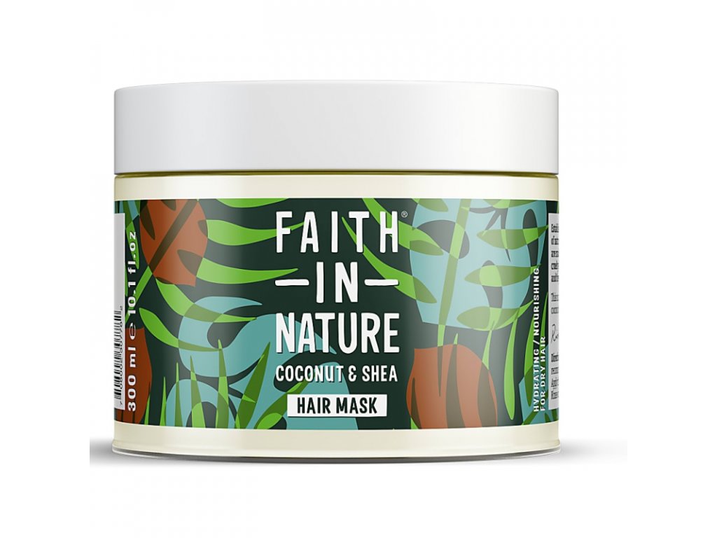 E-shop Faith in Nature - Vlasová maska kokos a bambucké máslo, 300 ml