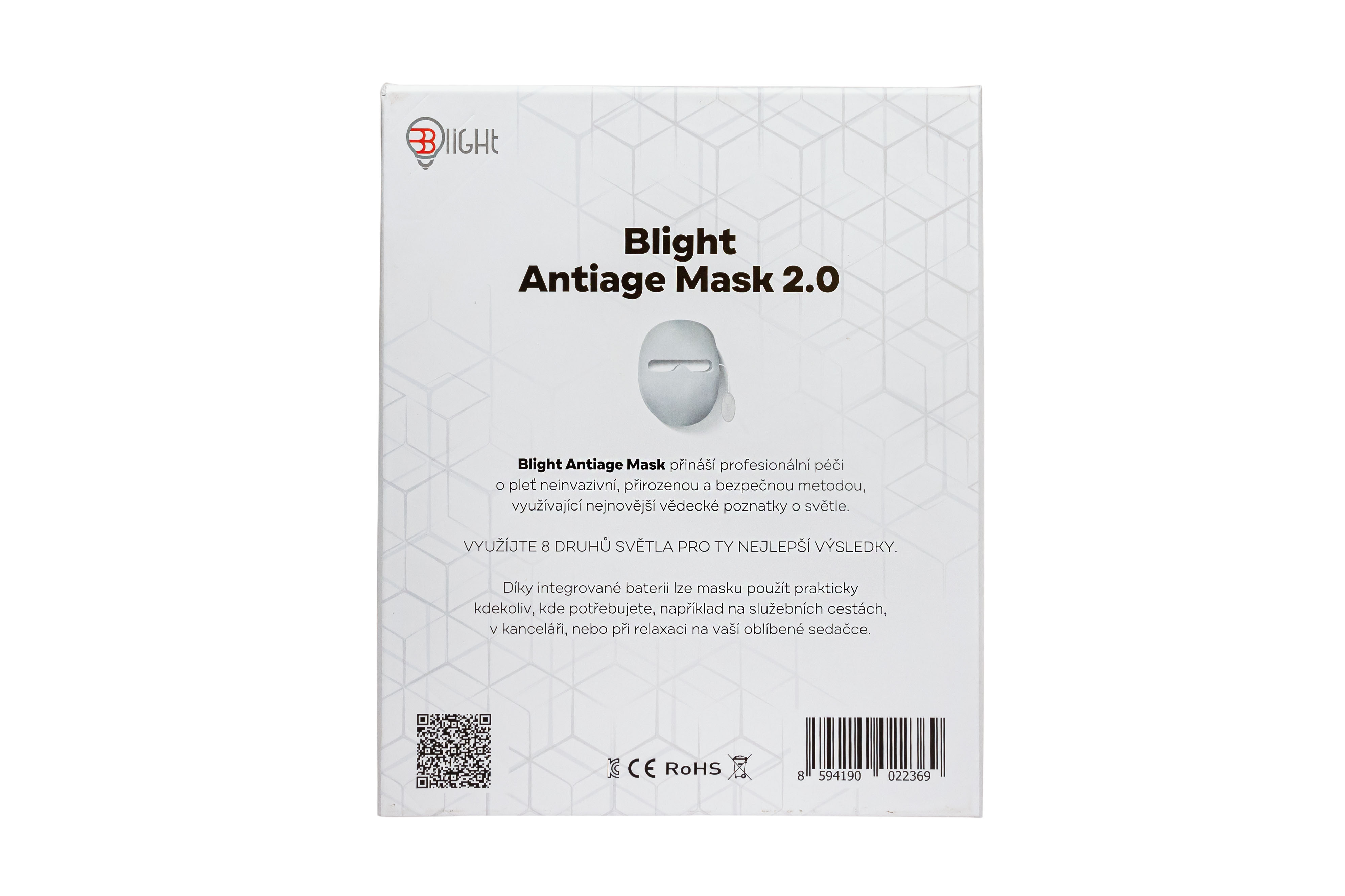 Blight Antiage Mask, Ošetřující LED maska na obličej Obrázek