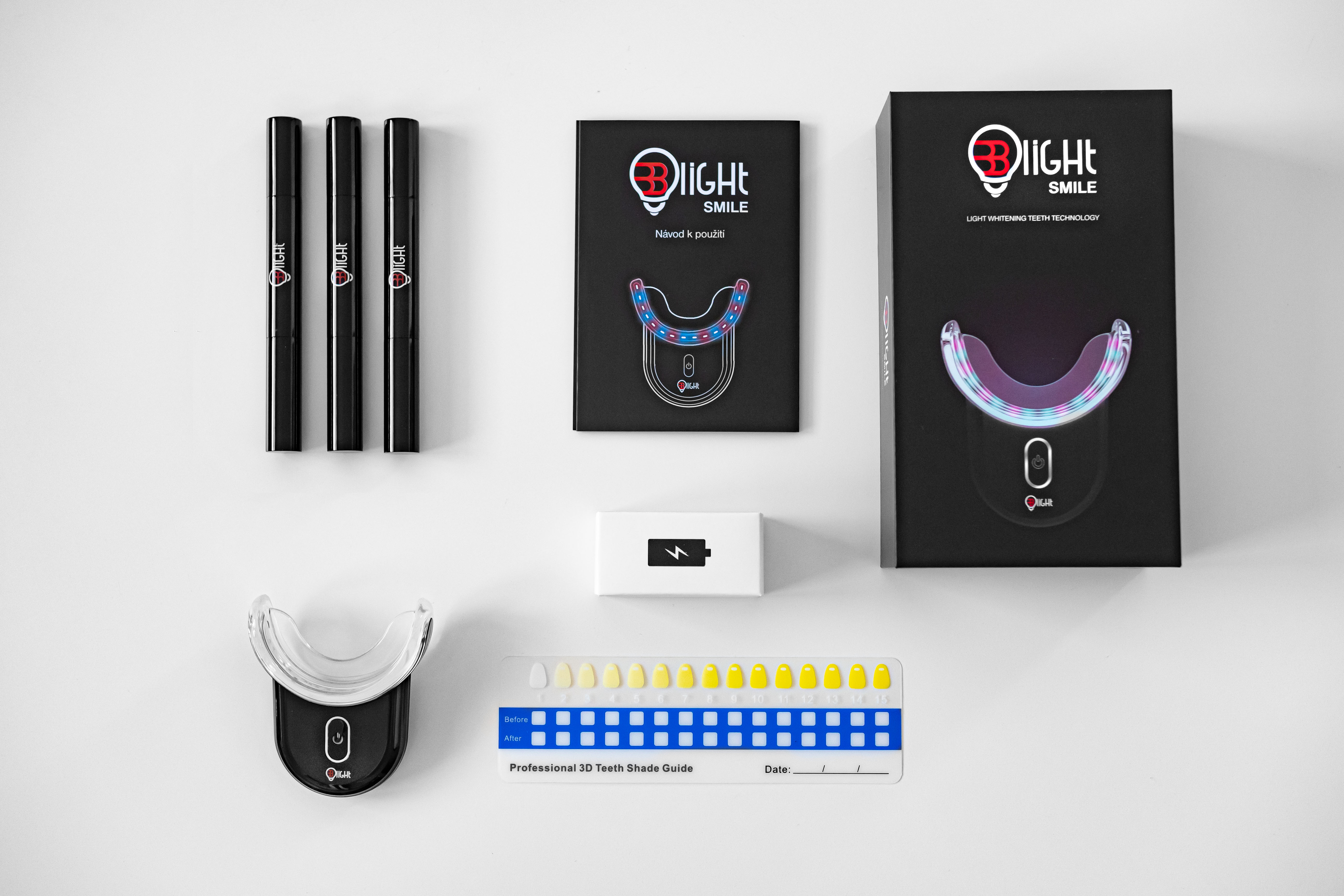 Blight Smile Black, Světelná sada pro bělení zubů Obrázek