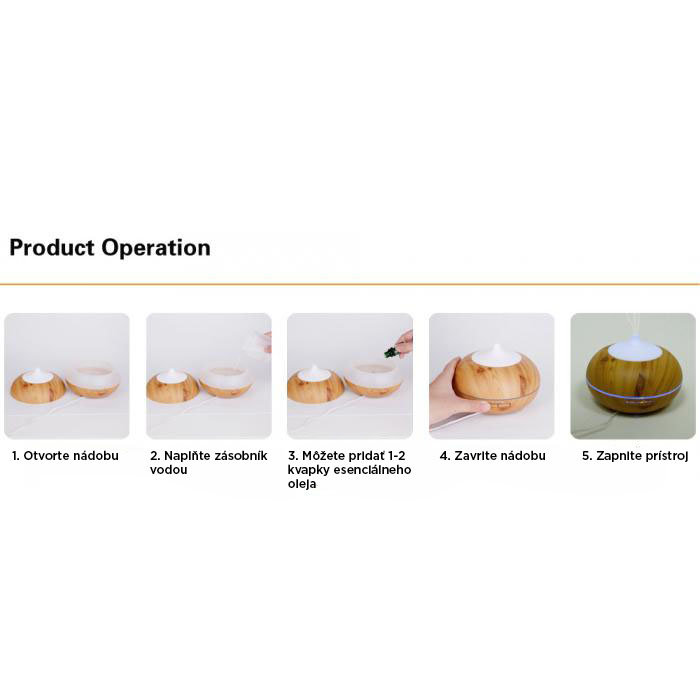 BrainMax Aroma Difuzér ZEN DARK s dálkovým ovládáním Obrázek